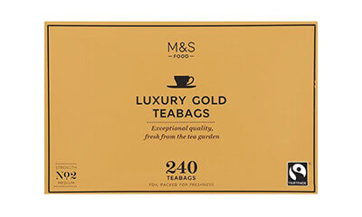 Free M&S Luxury Gold Teabags