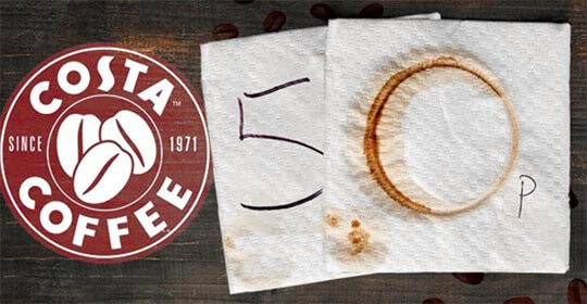 Costa Coffee 50p Drinks