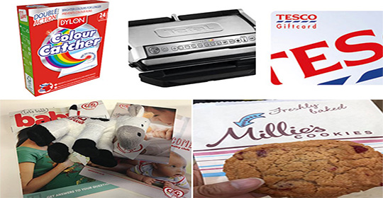 Free Dylon Colour Catcher, Tefal Cooking Grill, Baby Cow Toy & More