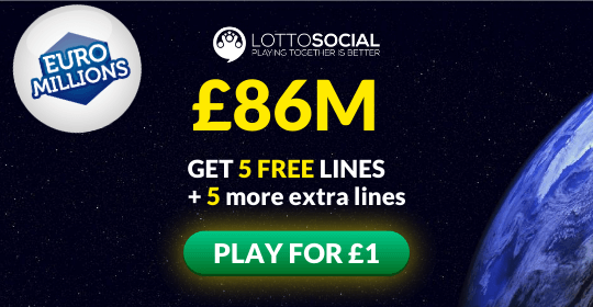 £86M Euromillions Jackpot - 10 Lines for £1
