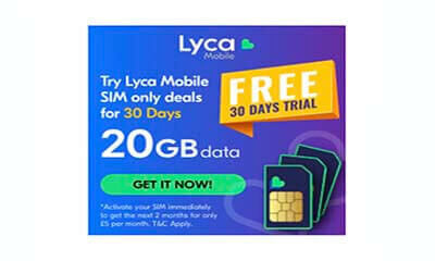 Free Mobile SIM with 20GB Data