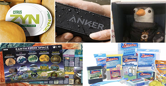 Free Mint Sweet Pouches, Anker Speakers, Wilbur Penguin Toys & More
