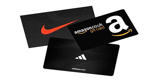 Free Amazon, Nike & Adidas Gift Cards