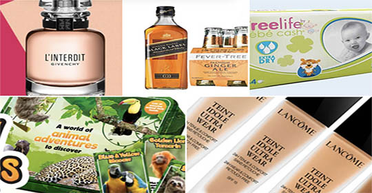 Free Johnnie Walker Whisky, Givenchy Perfume, Kinder Pack & More