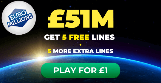£51M Euromillions Jackpot - 10 Lines for £1