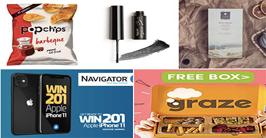 Free Mirenesse Mascara, Bag of Popchips, Photo Postcard & More