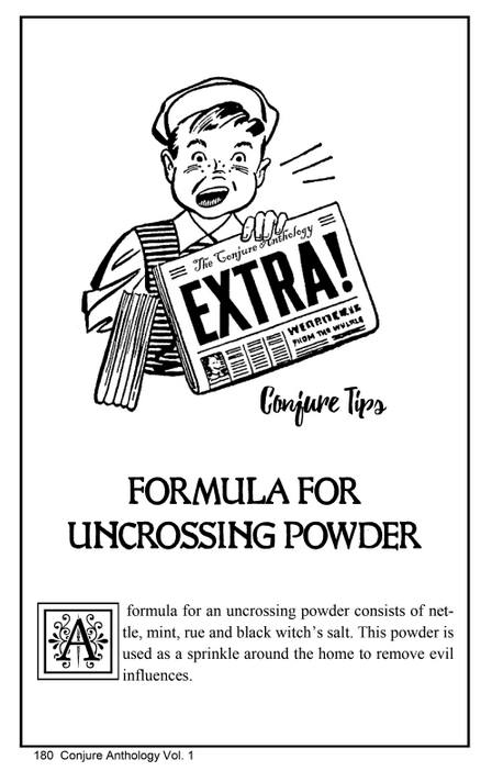 Formula for Uncrossing Powder