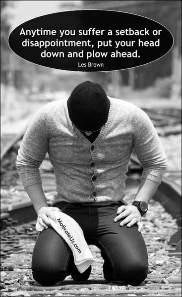 man on his knees