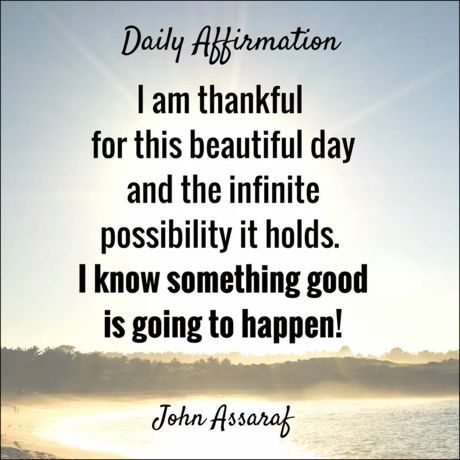 be thankful for this day