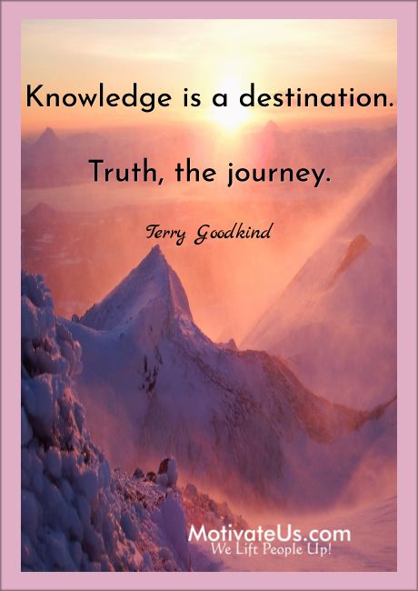 Truth is the journey