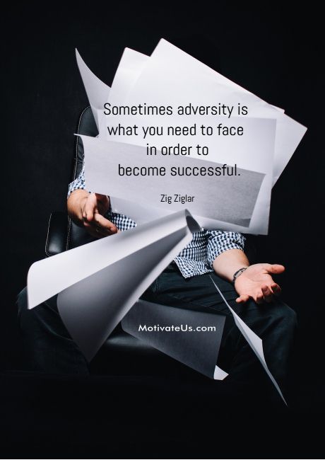 Adversity can help us become successful