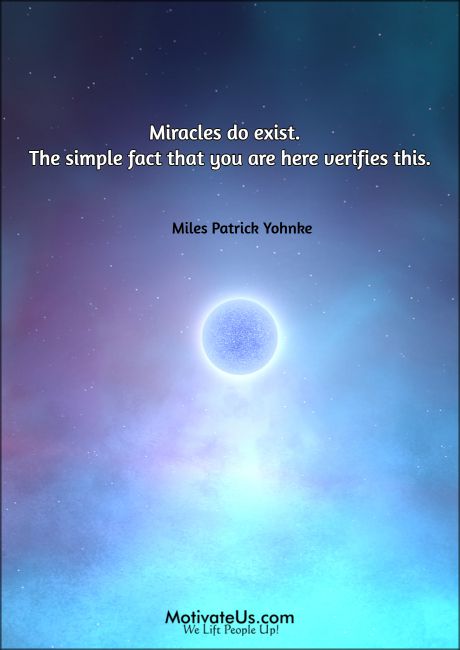 you are a miracle