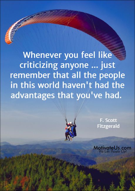 don't criticize others