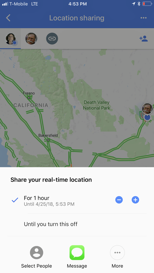 Share Location w/Google Maps