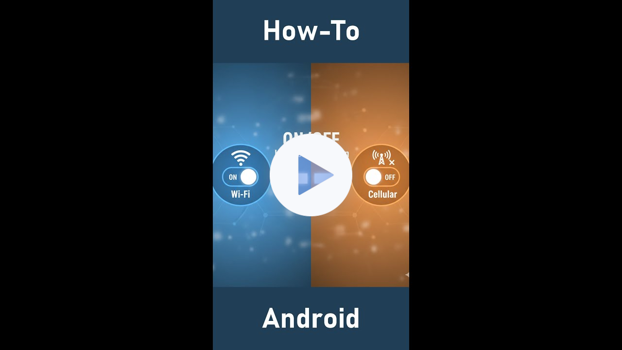 Android: How to Turn on/off Cell or WiFi?