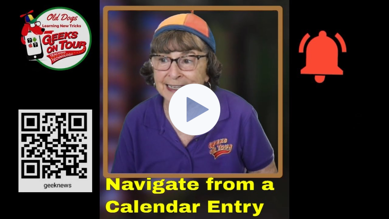 How to Navigate from a Calendar Entry Tutorial Video 837