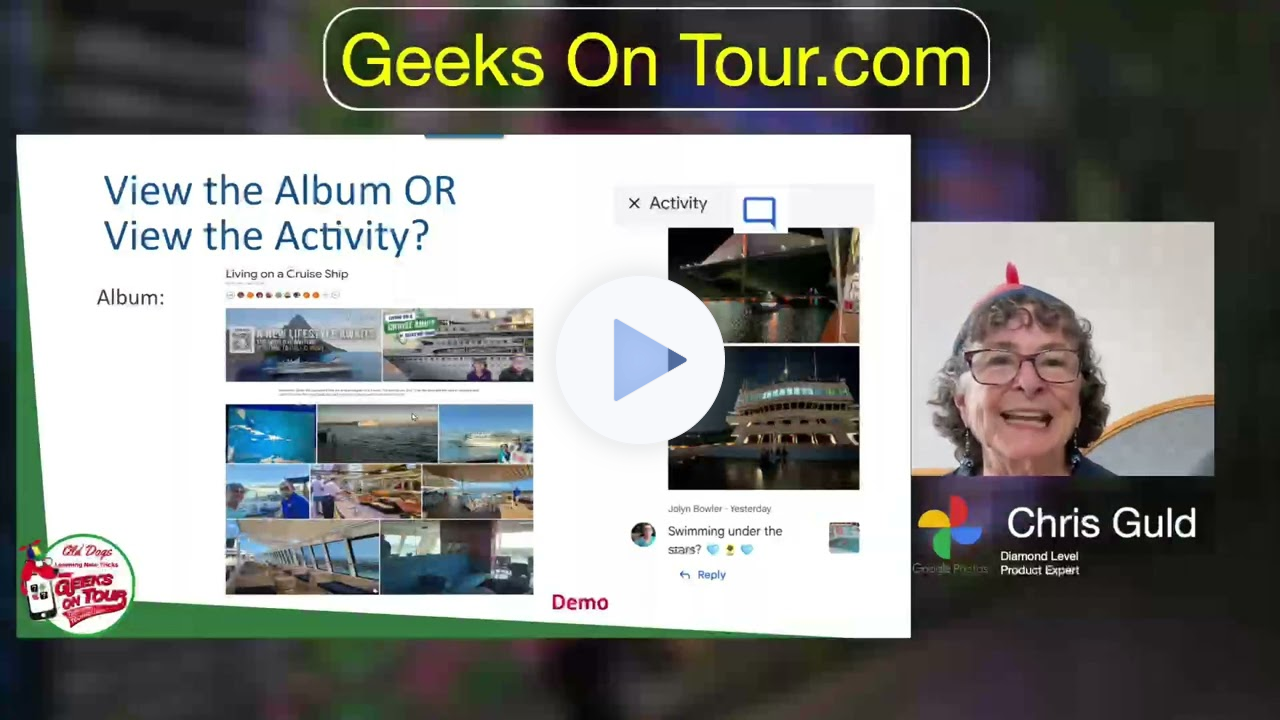 Google Photos Albums - View Album or Album Activity