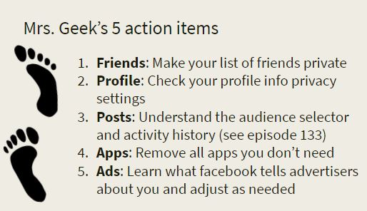 5 action items for Facebook privacy