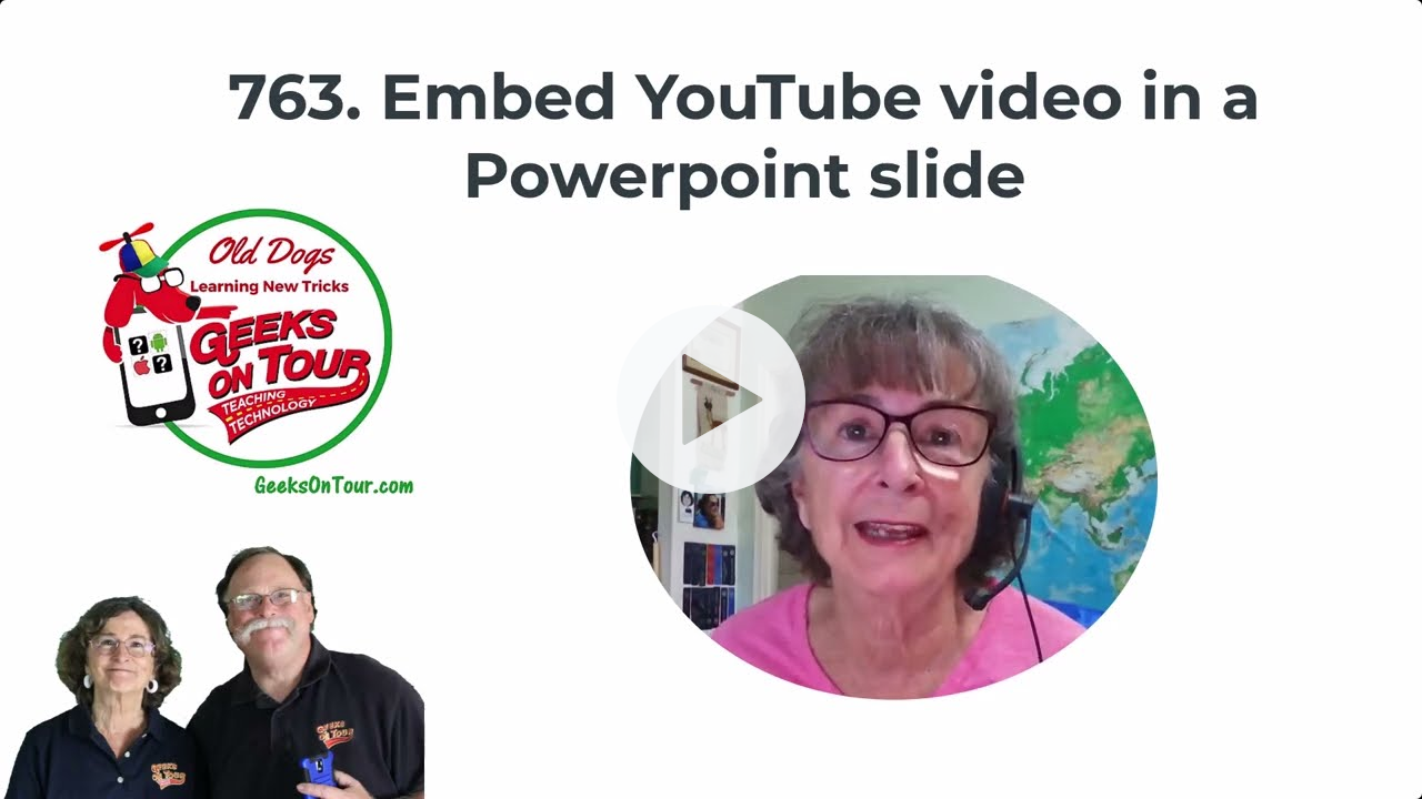 Embed a YouTube Video in a Powerpoint Presentation Tutorial Video 763