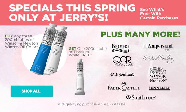 Jerry's Artarama - sponsor of TheArtList.com's Artist of the Month Contest