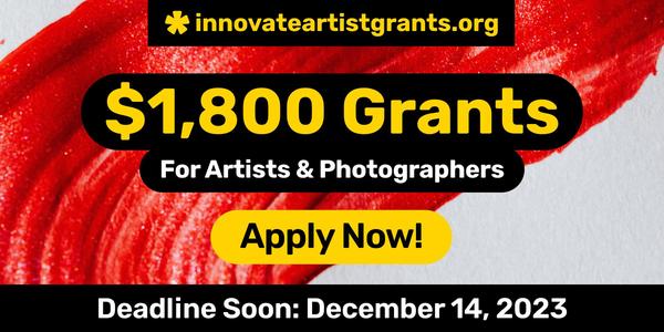 LAST CALL! $1,800 Innovate Grants - DEADLINE SOON: DEC. 14, 2023