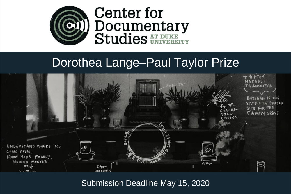 Dorothea Lange–Paul Taylor Prize