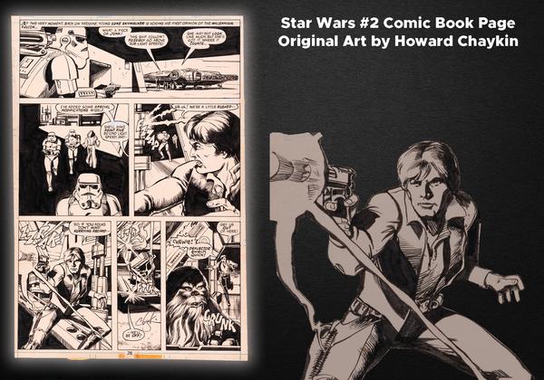 STAR WARS #2 COMIC BOOK PAGE ORIGINAL ART BY HOWARD CHAYKIN