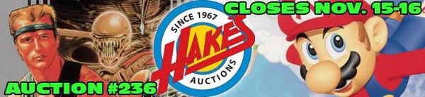 hakes auction closes Nov. 15-16