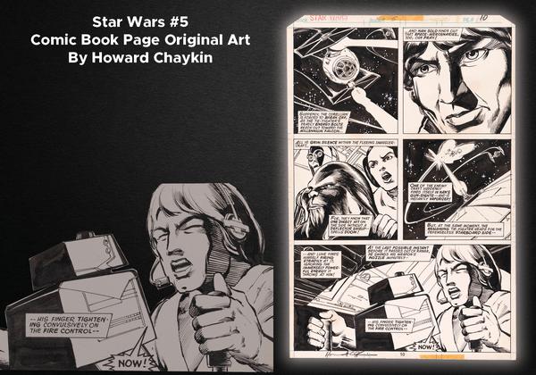 STAR WARS #5 COMIC BOOK PAGE ORIGINAL ART BY HOWARD CHAYKIN