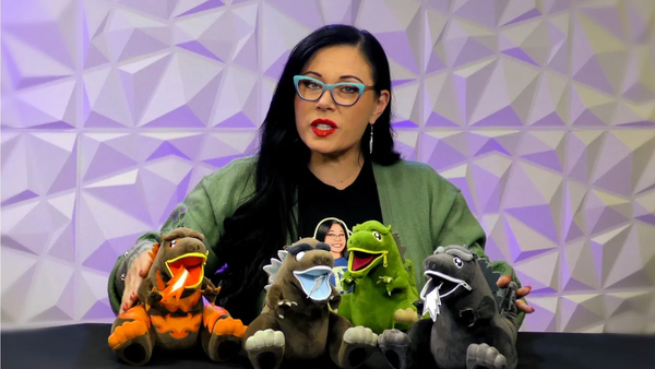 Cannon Doll-X Checks out GODZILLA ZIPPERMOUTH PLUSHIES from Quantum Mechanix