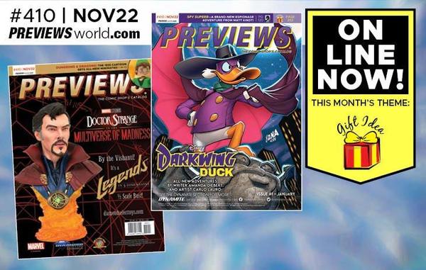 Sneak PREVIEWS: November's PREVIEWS Covers Gets Dangerous with Dynamite's Darkwing Duck