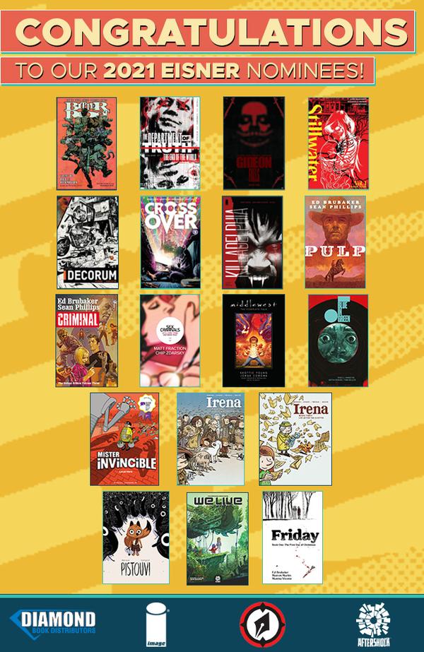 2021 EISNER NOMINEES ANNOUNCED!