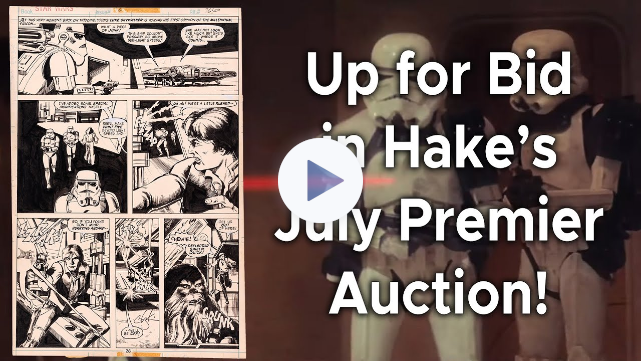 Star Wars Original Comic Art Preview - Hake's July Premier Auction