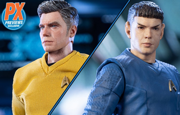 New PX Pre-Order: Star Trek Strange New Worlds Kirk and Spock Action Figures from Hiya