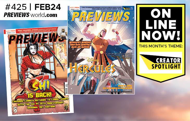 Sneak Previews: Hercules Flexes His Godly Muscles for Dynamite in February's Catalog