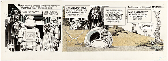 Image of Star Wars Daily Strip #9 by Al Williamson