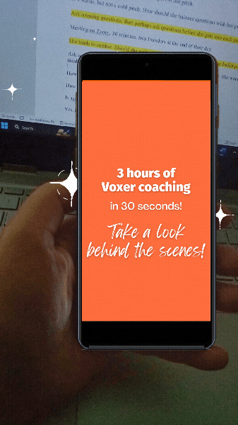 3 hours of Voxer coaching in 30 seconds