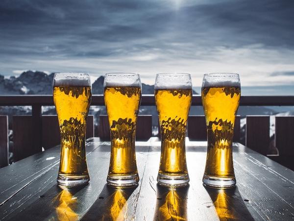 4 pints of beer