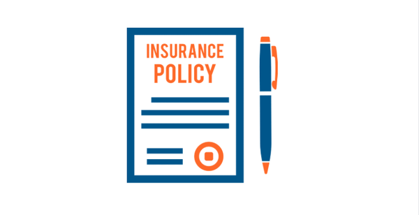 A cartoon insurance policy document