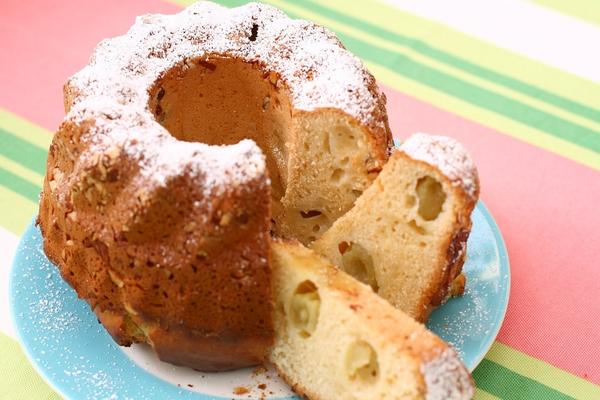 A cake on a plate
