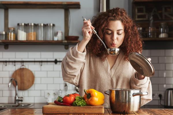 a person trying food
