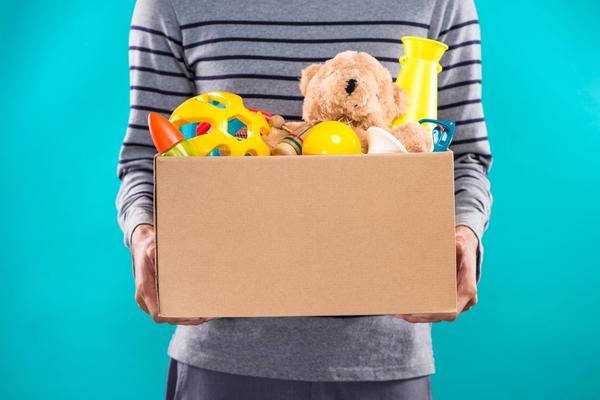 A box of toys