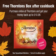 Free box of Thortons chocolates