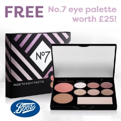 Free No.7 eye palette worth £25