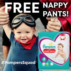 Free Pampers Nappy Pants