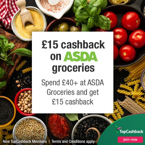 £15 cashback on ASDA groceries