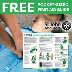 Free pocket-sized first aid guide from St John Ambulance