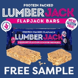 Free LumberJack flapjack bar sample