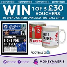 Personalied football gifts competition