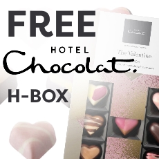 Free Valentines H Box from Hotel Chocolat 